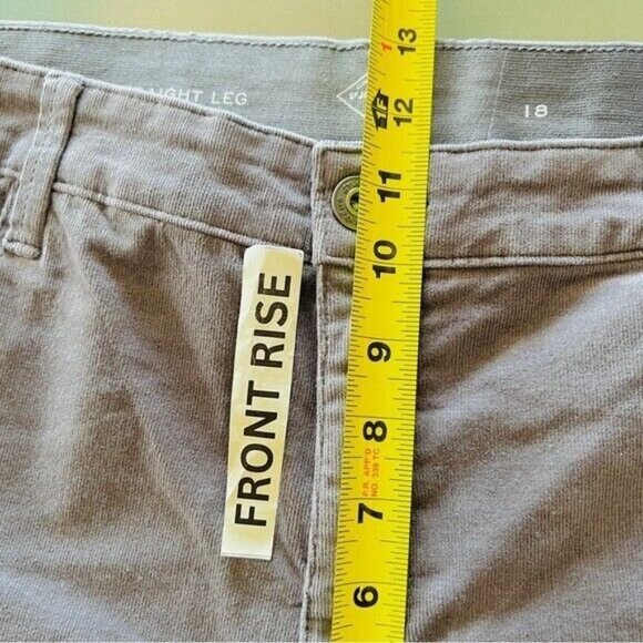 St. John's Bay Women's Straight Leg Pants - Gray - Picture 11 of 11